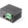 StarTech.com convertitore di media industriale PoE+ da fibra ottica a Ethernet 30W - SFP a RJ45 - fibra ottica Singlemode/Multimode a Gigabit Ethernet in rame - formato mini/compatto - IP-30/ -40 a +75°C