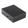 StarTech.com convertitore di media industriale PoE+ da fibra ottica a Ethernet 60W - SFP a RJ45 - fibra ottica Singlemode/Multimode a Gigabit Ethernet in rame - formato compatto - IP30/ -40 a +75 °C