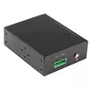 StarTech.com convertitore di media industriale PoE+ da fibra ottica a Ethernet 60W - SFP a RJ45 - fibra ottica Singlemode/Multimode a Gigabit Ethernet in rame - formato compatto - IP30/ -40 a +75 °C