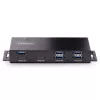 StarTech.com hub USB industriale a 7 porte 10Gbps con alimentatore, metallo, montabile, 5x porte downstream USB-A e 2x USB-C, protezione ESD, hub USB alimentato, TAA