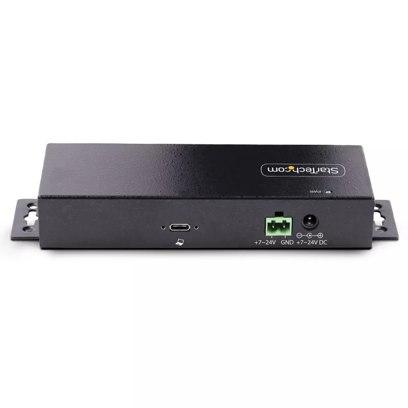 StarTech.com hub USB industriale a 7 porte 10Gbps con alimentatore, metallo, montabile, 5x porte downstream USB-A e 2x USB-C, protezione ESD, hub USB alimentato, TAA