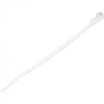 StarTech.com fascette da 6 pollici (15 cm) con foro di fissaggio - larghe 1/8 pollici (3 mm), diametro fascio 1-1/2 pollici (40 mm), resistenza alla trazione 40 lb (18 kg), fascette in nylon 66 autobloccanti con foro per vite, UL listato, confezione da 100