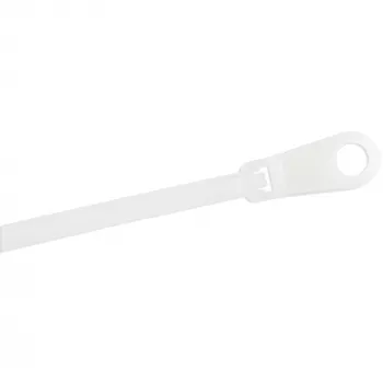 StarTech.com fascette da 6 pollici (15 cm) con foro di fissaggio - larghe 1/8 pollici (3 mm), diametro fascio 1-1/2 pollici (40 mm), resistenza alla trazione 40 lb (18 kg), fascette in nylon 66 autobloccanti con foro per vite, UL listato, confezione da 100