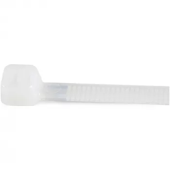 StarTech.com fascette da 10 pollici (25 cm) - larghe 1/8 pollici (4 mm), diametro fascio 2-5/8 pollici (68 mm), resistenza alla trazione 50 lb (22 kg), fascette in nylon autobloccanti con punta ricurva - 94V-2/UL listato, confezione da 100 - bianco