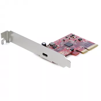 StarTech.com scheda PCIe USB 3.2 Gen 2x2 a 1 porta, scheda controller USB-C 20 Gbit/s SuperSpeed PCI Express 3.0 x4, scheda adattatore USB Type-C, solo dati, Windows/macOS/Linux, TAA