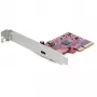 StarTech.com scheda PCIe USB 3.2 Gen 2x2 a 1 porta, scheda controller USB-C 20 Gbit/s SuperSpeed PCI Express 3.0 x4, scheda adattatore USB Type-C, solo dati, Windows/macOS/Linux, TAA