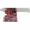 StarTech.com scheda PCIe USB 3.2 Gen 2x2 a 1 porta, scheda controller USB-C 20 Gbit/s SuperSpeed PCI Express 3.0 x4, scheda adattatore USB Type-C, solo dati, Windows/macOS/Linux, TAA
