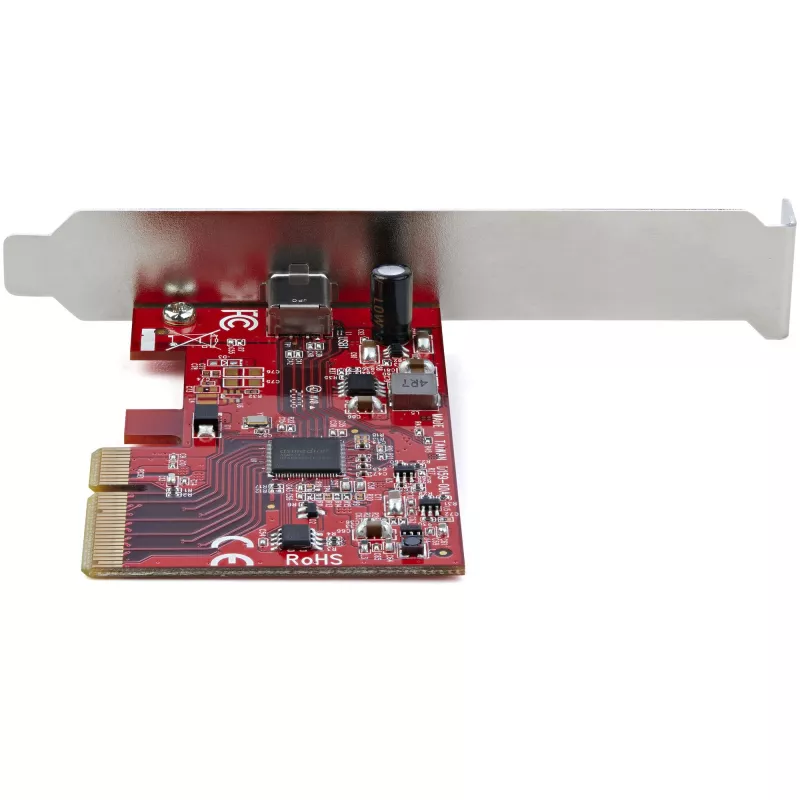 StarTech.com scheda PCIe USB 3.2 Gen 2x2 a 1 porta, scheda controller USB-C 20 Gbit/s SuperSpeed PCI Express 3.0 x4, scheda adattatore USB Type-C, solo dati, Windows/macOS/Linux, TAA