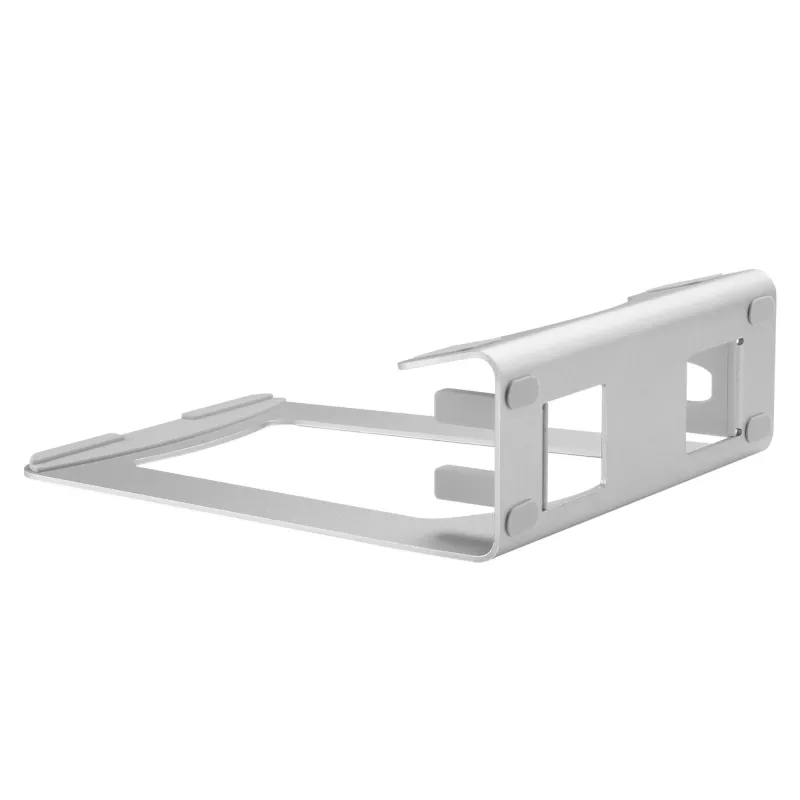 StarTech.com Supporto per laptop - supporto rialzato 2-in-1 per laptop o supporto verticale - ideale per Ultrabook e MacBook Pro/Air - supporto ergonomico angolato per notebook da scrivania - argento, alluminio