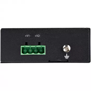 StarTech.com Iniettore PoE Ethernet Gigabit Industriale - 30W 802.3at PoE+ Midspan 48V-56VDC Iniettore Power Over Ethernet per guida DIN - Da -40C a +75C Telecamere/Sensori/Accesso WLAN