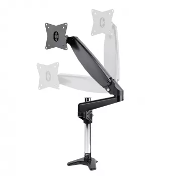 StarTech.com Supporto da scrivania per monitor singolo VESA fino a 32 pollici o 49 pollici ultrawide 8kg – braccio completamente articolato e regolabile in altezza – morsetto a C, foro passante da scrivania – braccio per monitor singolo