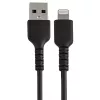 StarTech.com Cavo USB-A a Lightning nero robusto da 30 cm – cavo di ricarica/sincronizzazione USB Type-A a Lightning heavy-duty in fibra aramidica ruvida – certificato Apple MFi iPad/iPhone 12