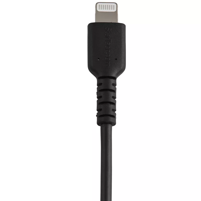 StarTech.com Cavo USB-A a Lightning nero robusto da 30 cm – cavo di ricarica/sincronizzazione USB Type-A a Lightning heavy-duty in fibra aramidica ruvida – certificato Apple MFi iPad/iPhone 12