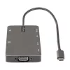 StarTech.com Adattatore multiporta USB-C – dock da viaggio HDMI 4K 30Hz o VGA – hub USB 3.0 5Gbps (porte USB-A/USB-C) – Power Delivery 100W – SD/Micro SD – GbE – cavo da 30 cm – mini dock USB-C