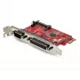 StarTech.com Scheda PCIe con porta seriale e parallela – scheda adattatore combo PCI-Express con 1 porta parallela DB25 e 1 porta seriale RS232 – scheda di espansione/controller – scheda PCIe per stampante