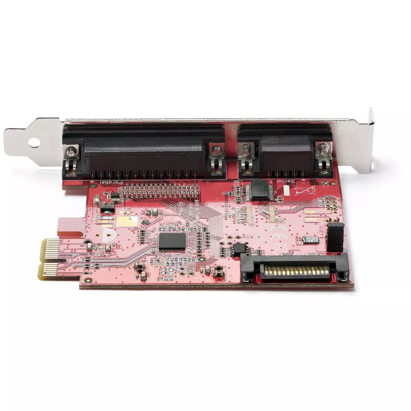 StarTech.com Scheda PCIe con porta seriale e parallela – scheda adattatore combo PCI-Express con 1 porta parallela DB25 e 1 porta seriale RS232 – scheda di espansione/controller – scheda PCIe per stampante
