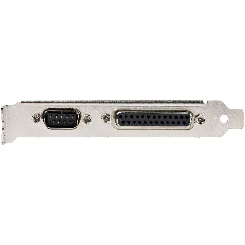 StarTech.com Scheda PCIe con porta seriale e parallela – scheda adattatore combo PCI-Express con 1 porta parallela DB25 e 1 porta seriale RS232 – scheda di espansione/controller – scheda PCIe per stampante