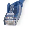 StarTech.com Cavo Ethernet CAT6 da 5 m - LSZH (Low Smoke Zero Halogen) - cavo patch di rete UTP 10 Gigabit 250MHz 100W PoE RJ45 10GbE, protezione del fermo con scarico della trazione - blu, CAT 6, verificato ETL, 24AWG