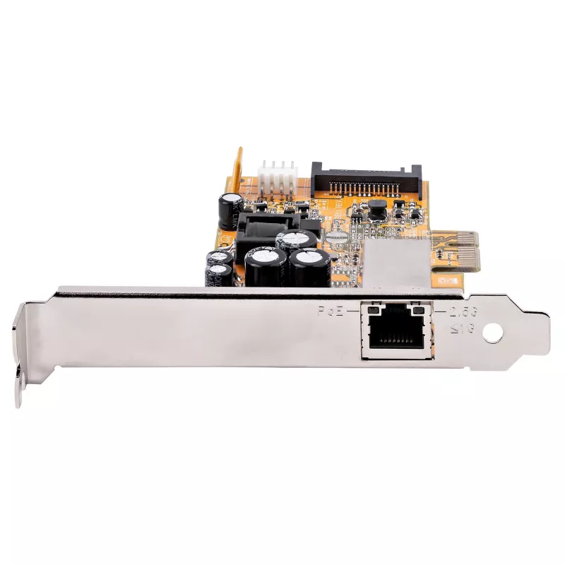 StarTech.com Scheda di rete PoE 2.5Gbps a 1 porta, scheda Ethernet PCIe con RJ45, NIC PoE 30W 802.3at per desktop/server, adattatore di rete PoE-LAN con staffa low-profile, NBaseT, Windows/Linux