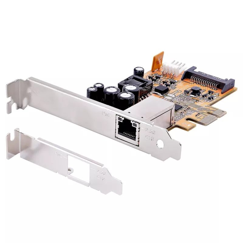 StarTech.com Scheda di rete PoE 2.5Gbps a 1 porta, scheda Ethernet PCIe con RJ45, NIC PoE 30W 802.3at per desktop/server, adattatore di rete PoE-LAN con staffa low-profile, NBaseT, Windows/Linux