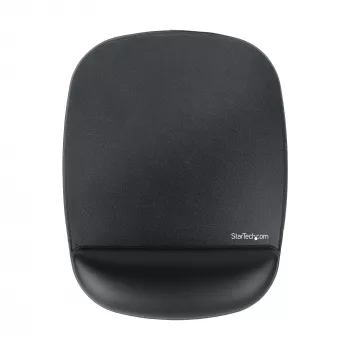 StarTech.com Tappetino mouse con poggiapolsi, 6,7 x 7,1 x 0,8 pollici (17 x 18 x 2 cm), tappetino mouse ergonomico con supporto per il polso, poggiapolsi da scrivania con base in PU antiscivolo, tappetino mouse imbottito in gel con poggiapolsi