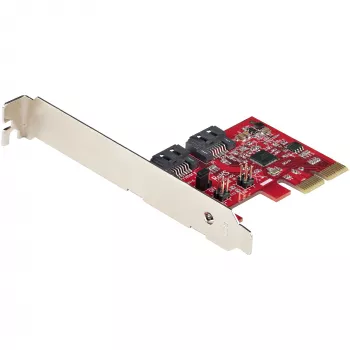 StarTech.com Scheda SATA PCIe - scheda di espansione PCIe SATA a 2 porte - 6Gbps - full/low profile - adattatore/controller da PCI Express a SATA - ASM1062R SATA RAID - convertitore da PCIe a SATA