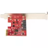 StarTech.com Scheda SATA PCIe - scheda di espansione PCIe SATA a 2 porte - 6Gbps - full/low profile - adattatore/controller da PCI Express a SATA - ASM1062R SATA RAID - convertitore da PCIe a SATA