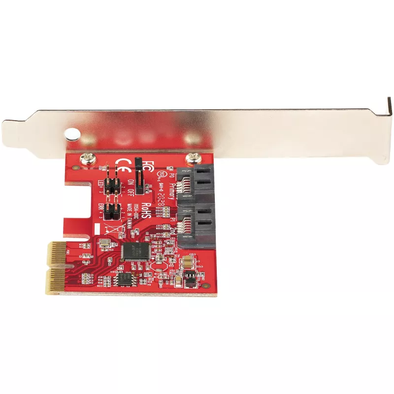 StarTech.com Scheda SATA PCIe - scheda di espansione PCIe SATA a 2 porte - 6Gbps - full/low profile - adattatore/controller da PCI Express a SATA - ASM1062R SATA RAID - convertitore da PCIe a SATA