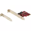 StarTech.com Scheda SATA PCIe - scheda di espansione PCIe SATA a 2 porte - 6Gbps - full/low profile - adattatore/controller da PCI Express a SATA - ASM1062R SATA RAID - convertitore da PCIe a SATA