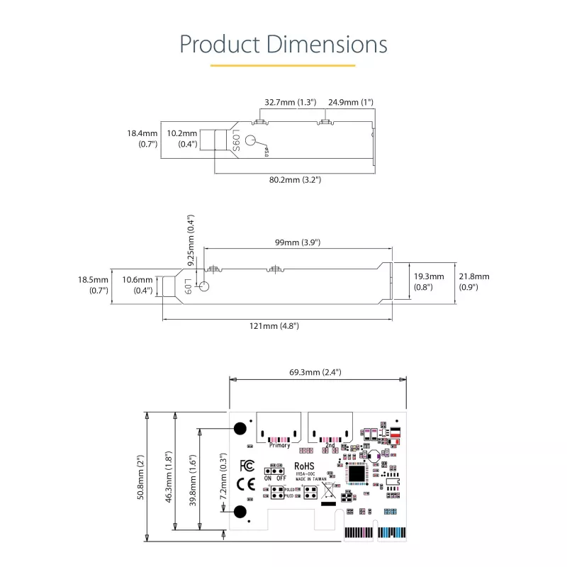 StarTech.com Scheda SATA PCIe - scheda di espansione PCIe SATA a 2 porte - 6Gbps - full/low profile - adattatore/controller da PCI Express a SATA - ASM1062R SATA RAID - convertitore da PCIe a SATA