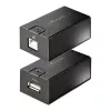 StarTech.com Extender USB 2.0 da 150 m (492 ft) su cavo Ethernet Cat5e/Cat6, extender USB alimentato esternamente via cavo RJ45/di rete, extender/adattatore USB su cavo Ethernet