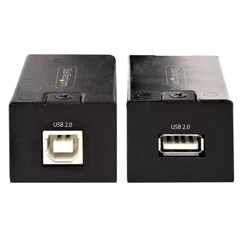 StarTech.com Extender USB 2.0 da 150 m (492 ft) su cavo Ethernet Cat5e/Cat6, extender USB alimentato esternamente via cavo RJ45/di rete, extender/adattatore USB su cavo Ethernet