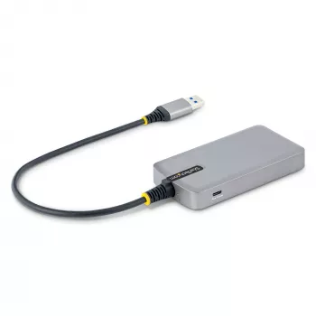 StarTech.com Hub USB a 3 porte con Ethernet - 3 porte USB-A - Gigabit Ethernet (RJ-45) - USB 3.0 5Gbit/s - bus-powered - cavo da 30 cm - adattatore hub USB portatile per laptop con GbE