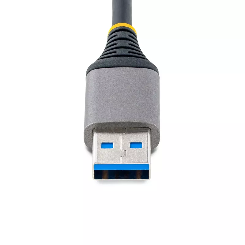 StarTech.com Hub USB a 3 porte con Ethernet - 3 porte USB-A - Gigabit Ethernet (RJ-45) - USB 3.0 5Gbit/s - bus-powered - cavo da 30 cm - adattatore hub USB portatile per laptop con GbE