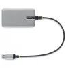 StarTech.com Hub USB a 3 porte con Ethernet - 3 porte USB-A - Gigabit Ethernet (RJ-45) - USB 3.0 5Gbit/s - bus-powered - cavo da 30 cm - adattatore hub USB portatile per laptop con GbE