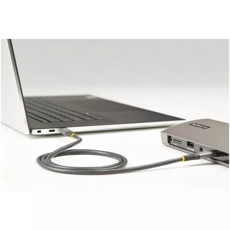 StarTech.com Cavo USB-C da 20 pollici (50 cm) 10 Gbit/s – cavo USB 3.1 Type-C – ricarica Power Delivery 100 W (5 A), DP Alt Mode – cavo USB-C per laptop/telefono/dispositivo USB-C – ricarica/sincronizzazione