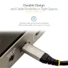 StarTech.com Cavo USB-C da 20 pollici (50 cm) 10 Gbit/s – cavo USB 3.1 Type-C – ricarica Power Delivery 100 W (5 A), DP Alt Mode – cavo USB-C per laptop/telefono/dispositivo USB-C – ricarica/sincronizzazione