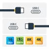 StarTech.com Cavo USB-C con blocco a vite laterale da 0,91 m 10 Gbit/s – cavo USB-C certificato USB-IF – cavo USB 3.1/3.2 Gen 2 Type-C – ricarica Power Delivery 100 W (5 A), DP Alt Mode – doppio blocco a vite – cavo USB-C ricarica/sincronizzazione
