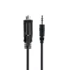 StarTech.com Cavo seriale DB9 a 3,5 mm da 1 m per la configurazione di dispositivi seriali, cavo da connettore maschio RS232 DB9 a 3,5 mm, utilizzato per la calibrazione di proiettori, digital signage e televisori tramite il connettore audio