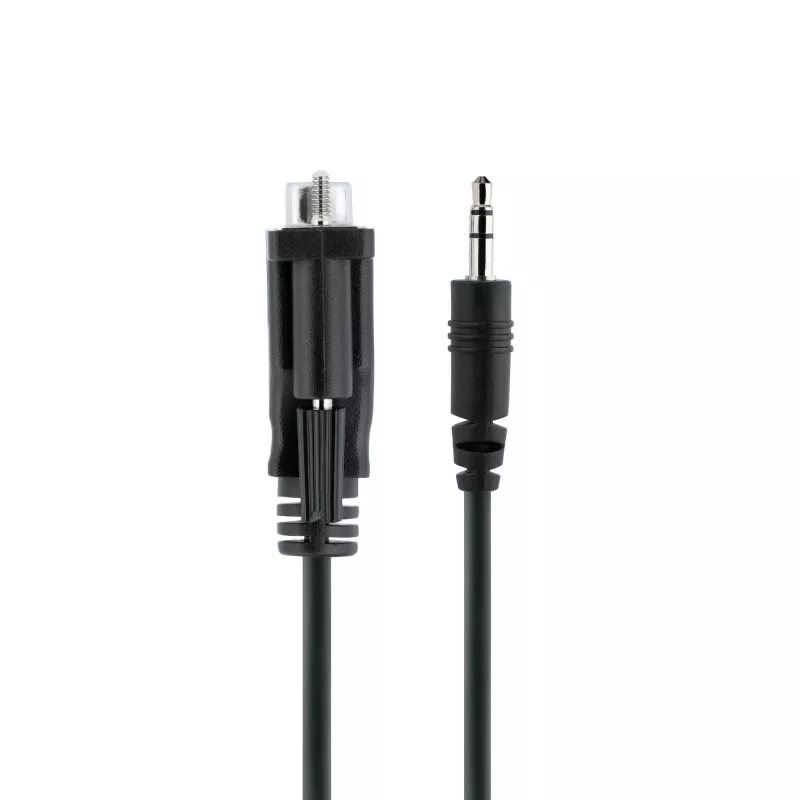 StarTech.com Cavo seriale DB9 a 3,5 mm da 1 m per la configurazione di dispositivi seriali, cavo da connettore maschio RS232 DB9 a 3,5 mm, utilizzato per la calibrazione di proiettori, digital signage e televisori tramite il connettore audio