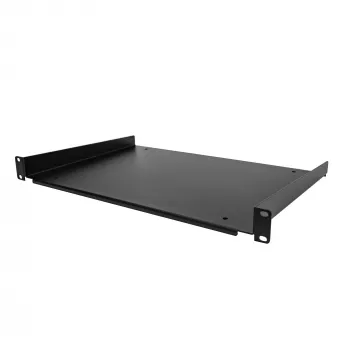 StarTech.com Ripiano per rack server 1U - ripiano universale a mensola per rack e armadi di rete 19 pollici - design durevole - portata 55lb/25kg - vassoio profondo 12 pollici