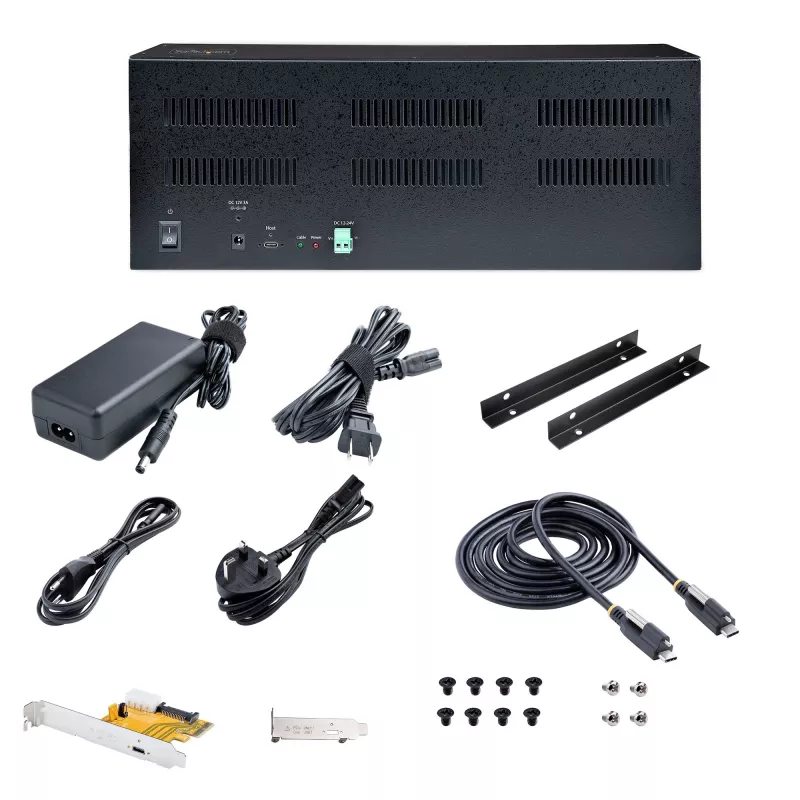 StarTech.com Chassis di espansione PCIe a 4 slot con scheda host PCIe x2, PCIe 2.0 – 10 Gbit/s, slot PCIe esterni per desktop/server, box/adattatore di espansione PCI Express, 4 slot PCIe x1