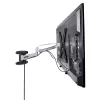 StarTech.com Supporto TV da parete VESA, supporto TV da parete full-motion regolabile per display da 23 a 55 pollici, supporto TV piatto supporta 30 kg, supporto TV estraibile/inclinabile/orientabile da parete