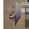 StarTech.com Supporto TV da parete VESA, supporto TV da parete full-motion regolabile per display da 23 a 55 pollici, supporto TV piatto supporta 30 kg, supporto TV estraibile/inclinabile/orientabile da parete