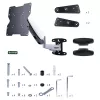 StarTech.com Supporto TV da parete VESA, supporto TV da parete full-motion regolabile per display da 23 a 55 pollici, supporto TV piatto supporta 30 kg, supporto TV estraibile/inclinabile/orientabile da parete