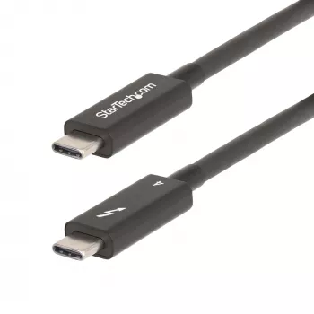 StarTech.com Cavo Thunderbolt 4 attivo da 2 m, 40 Gbit/s, Power Delivery 100W, video 4K/8K, cavo Thunderbolt certificato Intel – compatibile con USB4/Thunderbolt 4/USB 3.2/USB Type-C/DisplayPort/Thunderbolt 3