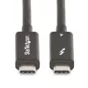 StarTech.com Cavo Thunderbolt 4 attivo da 2 m, 40 Gbit/s, Power Delivery 100W, video 4K/8K, cavo Thunderbolt certificato Intel – compatibile con USB4/Thunderbolt 4/USB 3.2/USB Type-C/DisplayPort/Thunderbolt 3