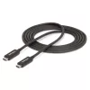 StarTech.com Cavo Thunderbolt 4 attivo da 2 m, 40 Gbit/s, Power Delivery 100W, video 4K/8K, cavo Thunderbolt certificato Intel – compatibile con USB4/Thunderbolt 4/USB 3.2/USB Type-C/DisplayPort/Thunderbolt 3