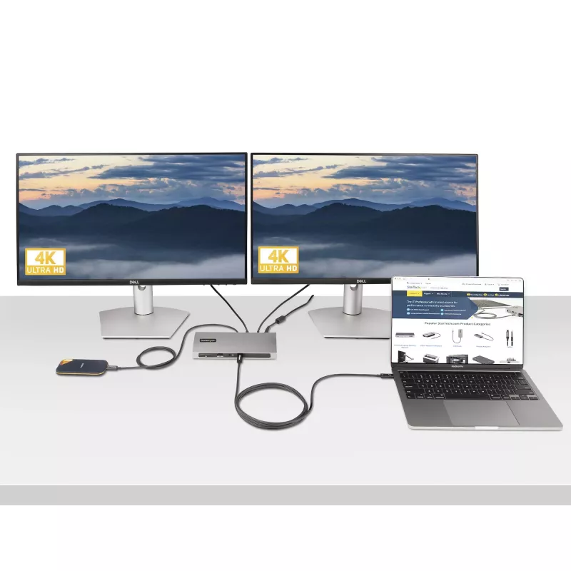 StarTech.com Cavo Thunderbolt 4 attivo da 2 m, 40 Gbit/s, Power Delivery 100W, video 4K/8K, cavo Thunderbolt certificato Intel – compatibile con USB4/Thunderbolt 4/USB 3.2/USB Type-C/DisplayPort/Thunderbolt 3