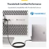 StarTech.com Cavo Thunderbolt 4 attivo da 2 m, 40 Gbit/s, Power Delivery 100W, video 4K/8K, cavo Thunderbolt certificato Intel – compatibile con USB4/Thunderbolt 4/USB 3.2/USB Type-C/DisplayPort/Thunderbolt 3